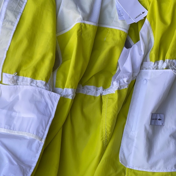 LACOSTE LONG NYLON PARKA BF6210 YELLOW - Picture 9 of 10